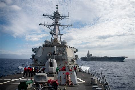 Dvids Images Uss Barry Conducts Replenishment At Sea With Uss