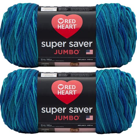 Red Heart Super Saver Yarn Macaw Multipack Of 2 Walmart