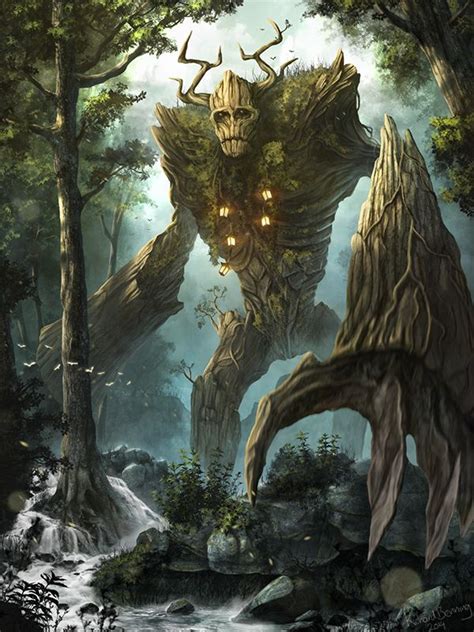 Ancient Forest Elemental On Behance By Richard Benning Illustration