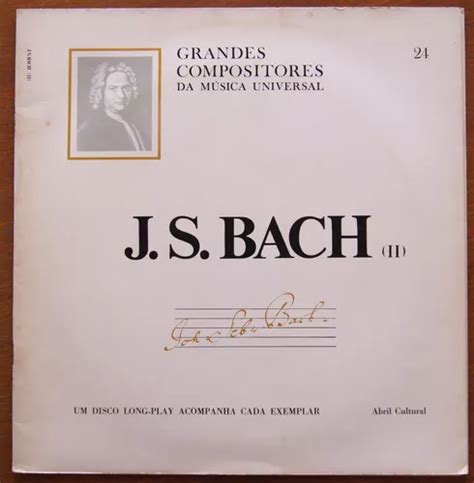 Lp Vinil J S Bach Grandes Compositores Da Música Universal MercadoLivre