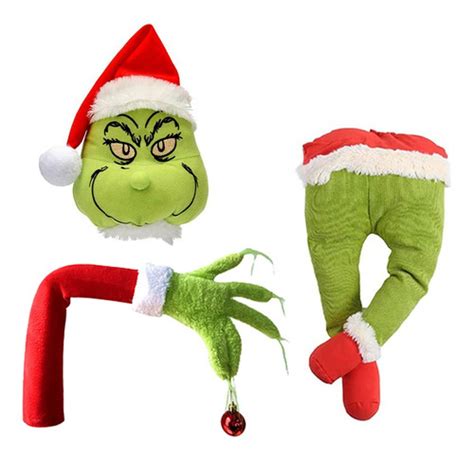 Adornos Navideños Árbol Grinch Pierna Brazo Cabeza Adornos Meses sin