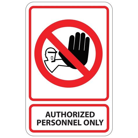 Authorized Personnel Only Sign Clip Art