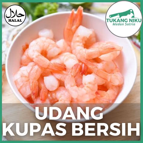 Jual Udang Kupas Iqf Seafood Frozen Bersih Segar Beku Peeled Shrimp