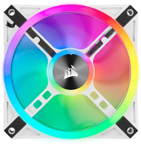 EXDISPLAY CORSAIR QL Series ICUE QL120 RGB 120mm RGB LED PWM White Fan