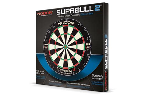 NODOR Supawire 2 Premium Bristle Dart Board 50% thinner M.S.Z Wire