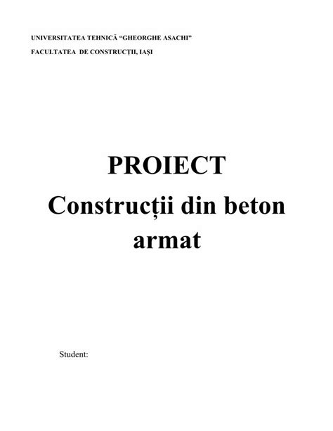 PDF Proiect Beton DOKUMEN TIPS