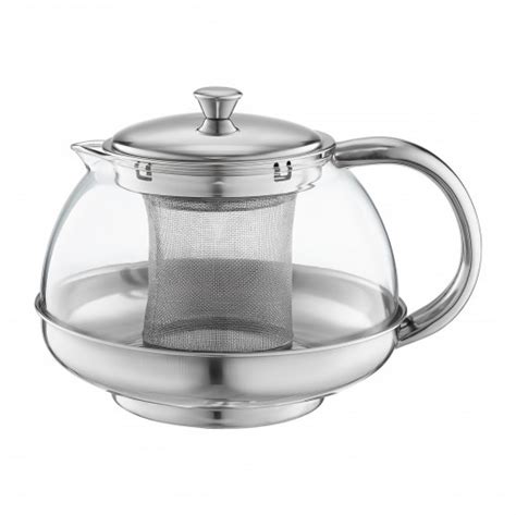 Ceainic Sticla Cu Infuzor Inox L Lux