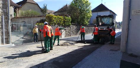 Sermérieu Les travaux de la grande rue bientôt terminés