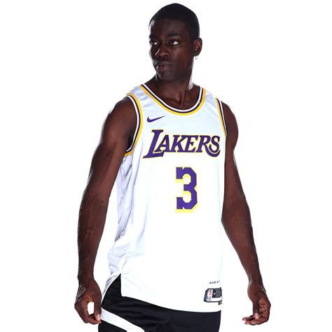 Nike Los Angeles Lakers Nba Erkek Beyaz Basketbol Forma Dn