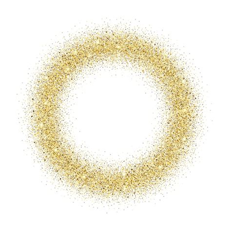 Free Vector Heart Of Gold Sparkles Glitter Dust Metallic Confetti