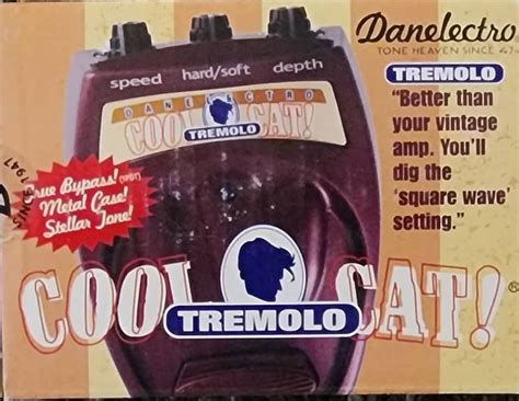 Danelectro Cool Cat Tremolo Pedal Reverb