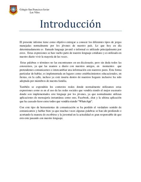 Como Hacer La Introduccion De Un Informe Ejemplos Opciones De Ejemplo