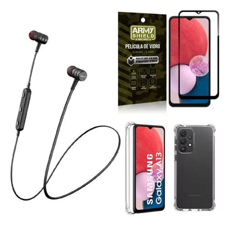 Kit Capinha Samsung A13 4g Fone Bluetooth Hs 615 película MercadoLivre