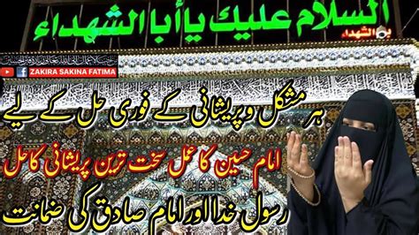 Imam E Hussain Amal Hajat Ki Qabooliyat Aur Pareshani K Liya