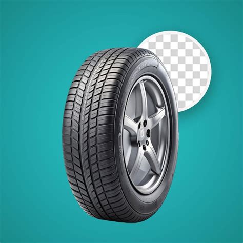 Premium PSD Realistic Car Tires Transparent