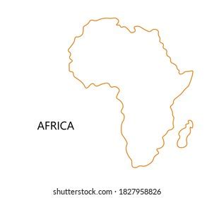 Outline Australia Vector Map Continent Stock Vector (Royalty Free ...