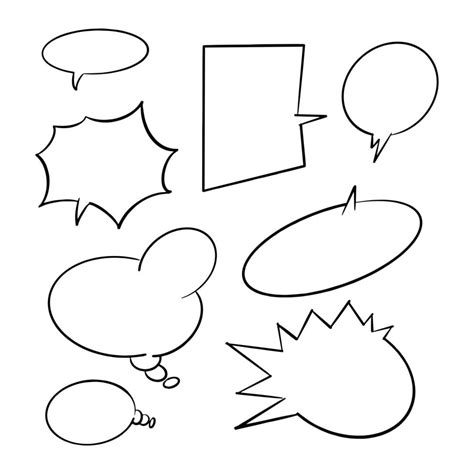 Comic Bubbles For Design Purposes 20260595 Vector Art At Vecteezy