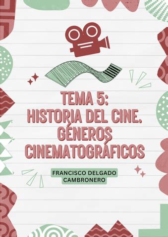 Tema 5 Historia Del Cine Generos Cinematograficos Pdf