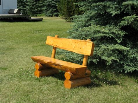 Rustic wood benches | Higher Ground Log Furnishings