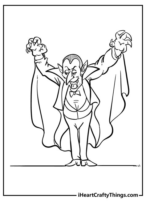 25 Cute Vampire Coloring Pages Beverleytriniti