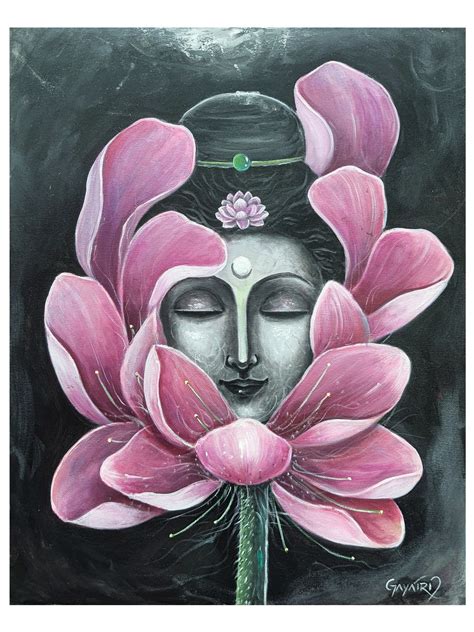 The Bloom Acrylic On Canvas Painting By Gayatri Mavuru Exotic