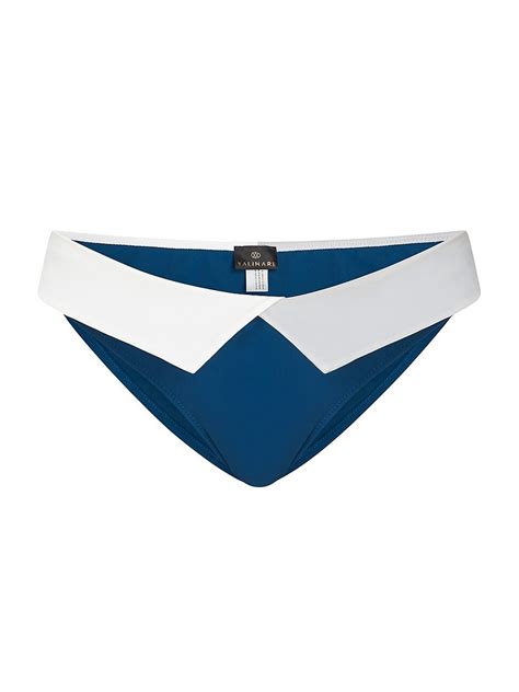 VALIMARE Capri Colorblocked Bikini Bottom Mineral Blue Editorialist