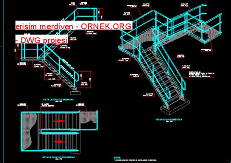 Eri Im Merdiven Dwg Projesi Autocad Projeler