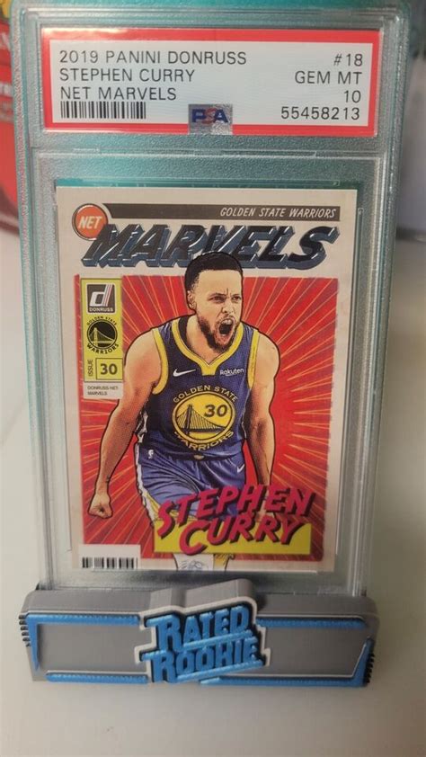 Steph Curry Panini Donruss Warriors Net Marvels PSA 10 Prizm Stephen