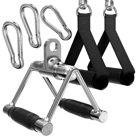 Boname Heavy Duty Neutral Grip Lat Pulldown Workouts And Resistance Band Handles Home Gym