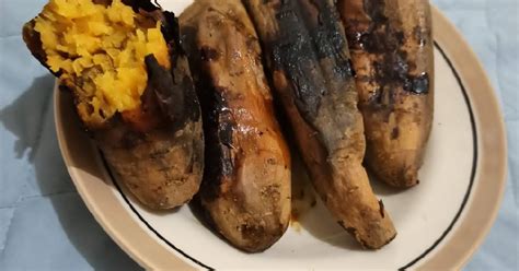 resep ubi cilembu panggang enak  sederhana cookpad