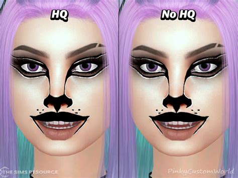 The Sims Resource Fantasy Eyes N8 Meow V2 White Sclera Facepaint