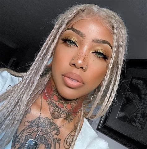 Silver Grey Ombre Braided Box Braids Wig Long Synthetic Lace Front Wigs