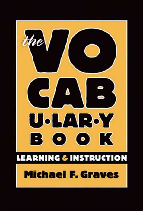 The Vocabulary Book 9780807746271 | Teachers College Press