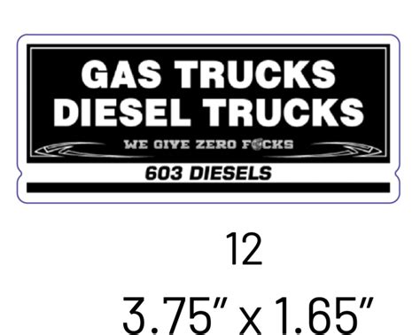 Gas Trucks Diesel Trucks Sticker 603 Diesels