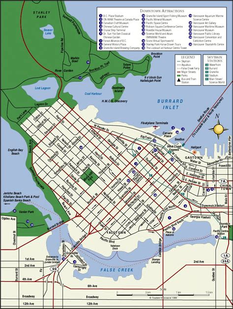 Vancouver Map - Vancouver BC Canada • mappery