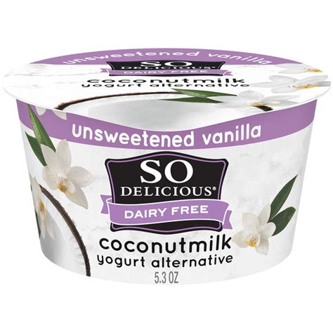 So Delicious Dairy Free Unsweetened Vanilla Coconut Milk Yogurt 53 Oz