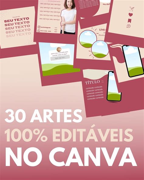 Pack De Artes Edit Veis No Canva Sandra Sena Hotmart