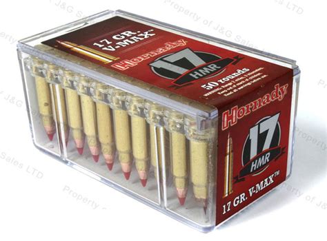 17 HMR Hornady 17gr V Max Ammo 50rd Box J G Sales