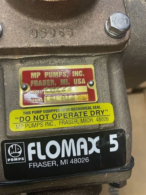 MP FLOMAX 5 26223 BRONZE SELF PRIMING PUMP HISCO Pump