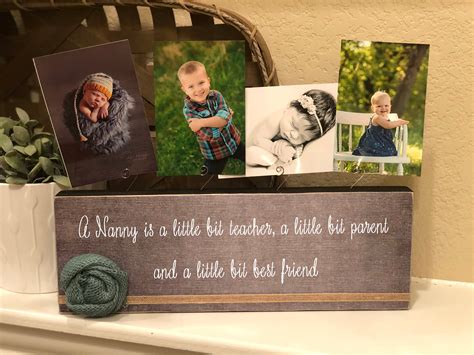 Christmas Gift for Nanny | Nanny Picture Frame Board | Teacher Gift ...