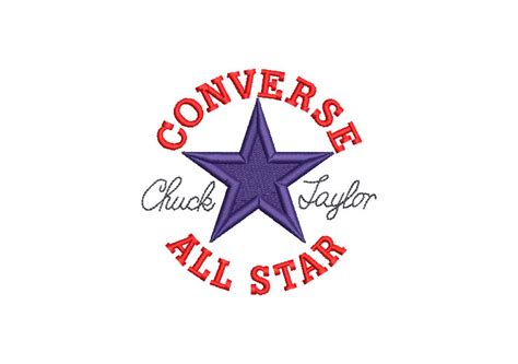 Converse All Star Logo Embroidery Designs - Embroidery Designs Packs