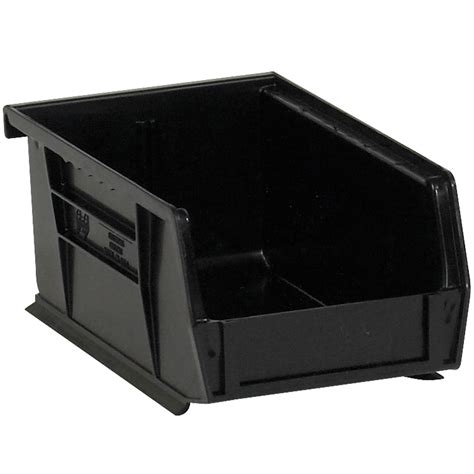 7 3 8 X 4 1 8 X 3 Black Plastic Bin Boxes