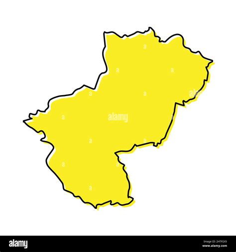 Simple Outline Map Of Pays De La Loire Is A Region Of France Stylized