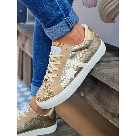 Baskets Femme Paillettes Kaporal Shepton Dor Es