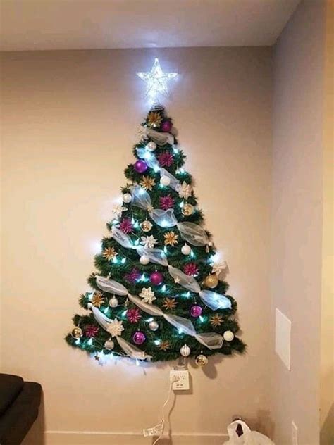 20 Wall Tinsel Christmas Tree The Urban Decor