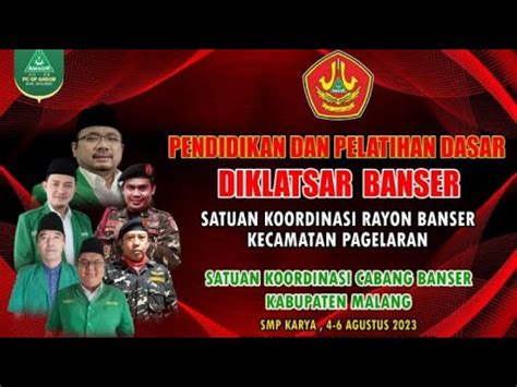 Live Acara Pembukaan Diklatsar Banser Pac Gp Ansor Kecamatan Pagelaran