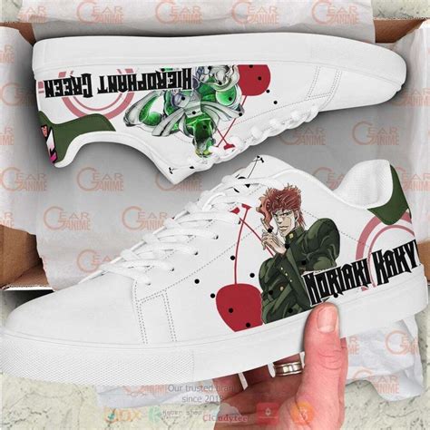 Hot Anime Jojo S Bizarre Adventure Noriaki Kakyoin Skate Sneakers Shoes Express Your Unique