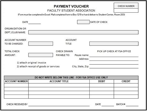 Payment Voucher Template