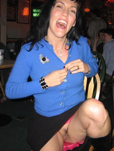 Upskirt At A Bar No Panties Porn Photo Eporner