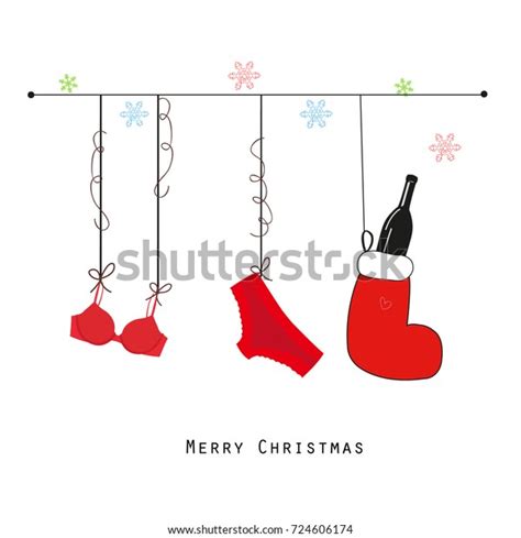 Christmas Lingerie Gift Over Royalty Free Licensable Stock Vectors Vector Art Shutterstock